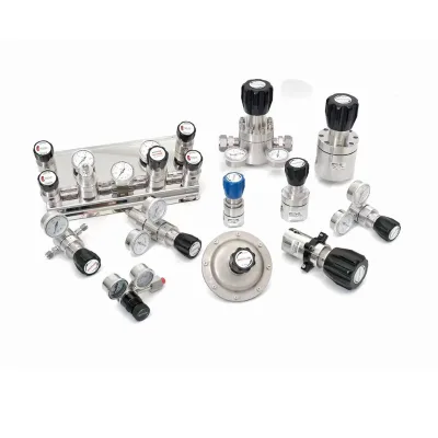 Single Stage High Pressure Regulator 316L Stainless Steel for Argon/co2/oxygen/nitrogen Gas