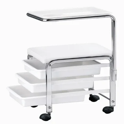 Trolley Type Technician Spa Pedicure Chair in Black RJ-8802A