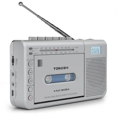Wholesale High Quality Portable AM FM Radio Cassette Tape Player SD Encoding LCD Display Multifunction Cassette Player