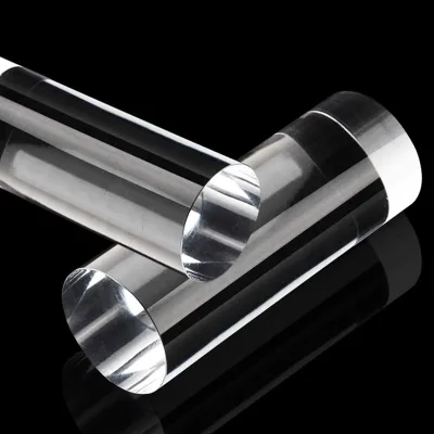Acryworks Custom Clear Acrylic Glass Blocks Cylinder Transparent PMMA Round Acrylic Rod Light Guide with Cutting Service