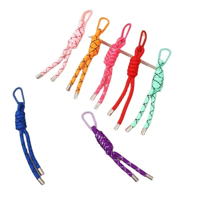 Outdoor Camping Fashionable Braided Paracord Rope Carabiner Keychain with Alloy Carabiner for Leather