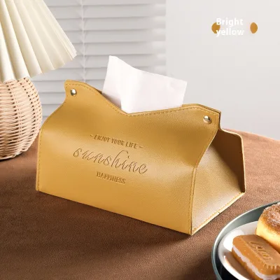 Pvc Leather Tissue Box Car Tissue Box Luxury Customized Tissue Box