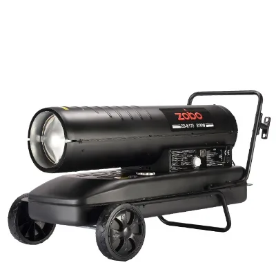 High Quality Portable 50kw 175,000btu High Efficiency Industrial Outdoor Brooding Direct Diesel Kerosene Forced Air Heater