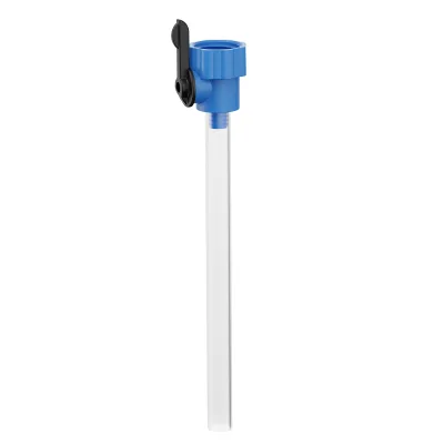 Camper Water Tank Filler With Shutoff Valve Fill RV Water Tank and Eliminates Line Backflow - Lead Free (5/8" Tube)