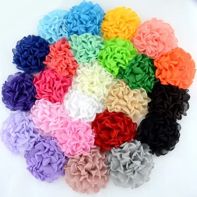 Artificial Handmade Chiffon Flowers Wedding Hat Decorative Flowers for Clothing