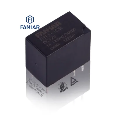 FH13 Miniature Control Relay Signal Protective Switch for PCB Safety Electromagnetic Usage up to 2 Amps