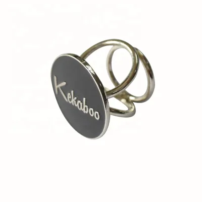 Scarf Ring Factory Gold Silver Metal Scarf Ring With Customized Design Scarf Holder Charm