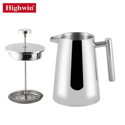Oem Odm Metal Filter Mesh Coffee Makers Brew Carafe Kettle Stainless Steel Coffee Plunger