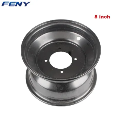 8 Inch Golf Cart Front and Rear Wheel and Tire Assembly 18x8.50-8 Tubeless Turf Tires with Heavy Duty Steel Aluminum Rim Combo