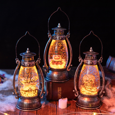 Halloween lantern Ghost Festival Skeleton lantern Halloween night lights desktop ornament Pumpkin lantern