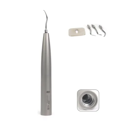 High Quality Turbine Air Scaler Handpiece SNONIC Equivalent Teeth Cleaning 3 Tips Adapt K-V Coupling Tartar Removal