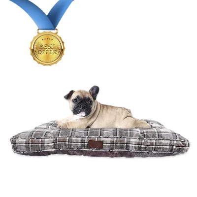 Washable Comfortable Anxiety Dog Bed Polyester Cotton Eco Friendly Sofa Luxury Dog Bed.