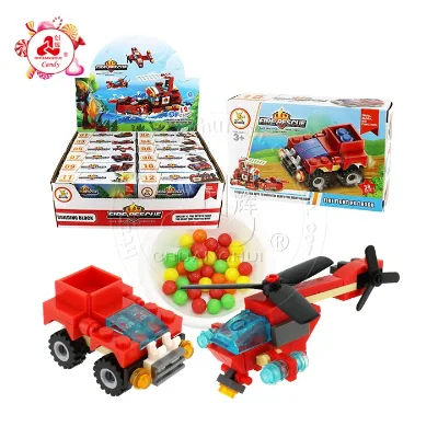 8 in 1 Mini Truck engineer car series model building kit building block toys candy