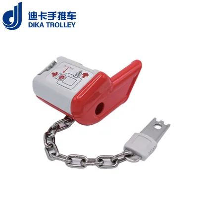 Supermarket Hand Trolley Platform Structure Adjustable Handle Coin Lock