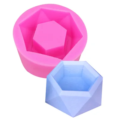 Eco-friendly Creative DIY Flower Pot Mold Silicone Concrete Molds for Plaster Planter Flower Pot
