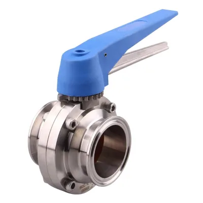 Trigger Style Tri Clamp Clover Butterfly Valve Manual Valve General 2 Manual Filter Valve High Quality Sanitary Stainless Steel