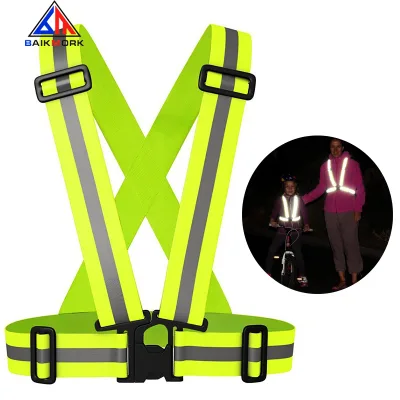 Adjustable Reflective Safety Vest Safety Jacket High Visibility Reflective Running Vest Kids Safety Vest Reflective Belt