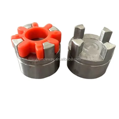 OEM Customized 45# Steel Motor Coupling High Torque Star Shaped Elastic Sleeve Shaft Couplings