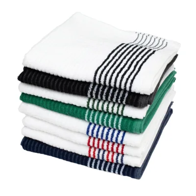 Golf Towel 22 X 44 Inch Cotton Golf Caddy Towel Camping Large for Caddies Golfers Tour Players Club with Stripe