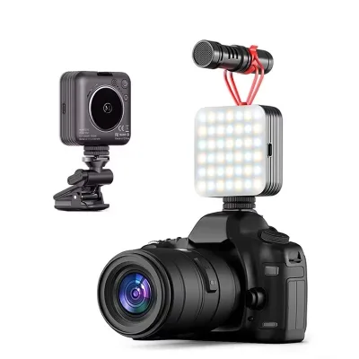 D12 Portable RGB Mini Fill Light Rechargeable Pocket Square Light for Smartphone Photography 3 Color Mobile Phone Accessories