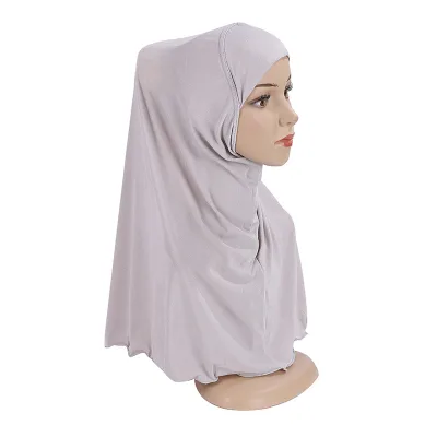 New Design Wholesale Arabic Soft Stretch 7-12 Years Custom High Quality Children Instant Kids Girls Muslim Hijabs