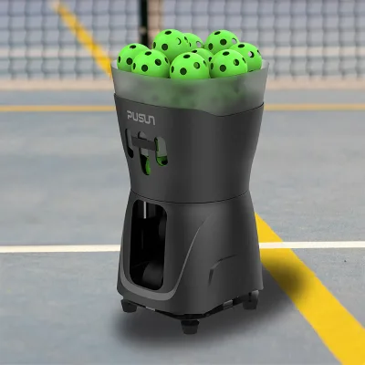 Lightweight Pickleball Ball Launcher with Rechargeable Power System for Long Hour Practice and Drill Sessions