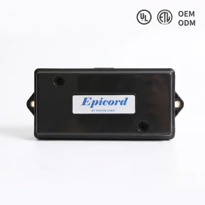 7-Way Waterproof Trailer Junction Box, 7-Pin RV Blade Wiring Box for Brake Controller, Running & Reverse Lights