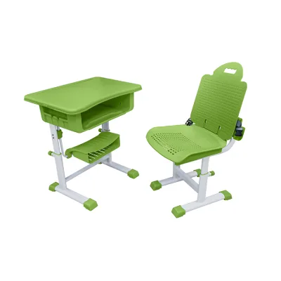 Optimal Learning Multi-Functional Professional School Desk Chair Set Plastic Stackable Furniture for Institutions Organization