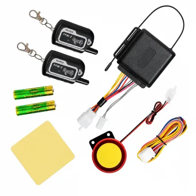 Bidirectional Motorcycle Anti Theft Alarm Remote Start Keyless Riding Anti Hijacking 125DB Vibration Alert Security Device