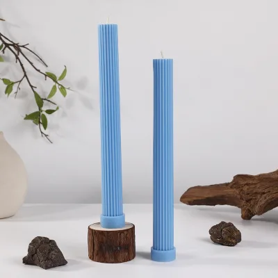 Customized Packaged Romantic Pillar Candles Paraffin Wax Housewarming & Christmas Home Decoration for Graduation