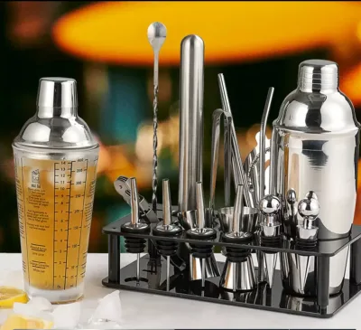 Stainless Steel Cocktail Shakers, Cocktail Mixer Sets bar Tools, Whiskey Set Professional Barware Tool Sets Bar Accessories