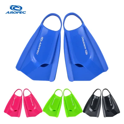 Professional Aropec F-YA22S Silicone Rubber Swimming Training Fins-Angled Blade Speed Control Eco-Friendly Soft Stiffness Diving