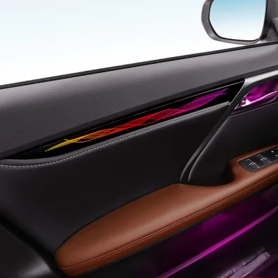 3D Flash Glow Inter Car Ambient Light for Lexus RX RX300 ES 2016-2022 Decorate Lighting Starry Active Lamp Water Flashing