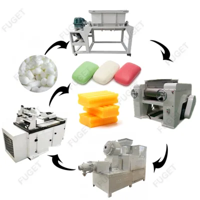 Factory Cheap Price Small Semi Automatic Complete bar Soap Noodle Making Machine Small Line Production