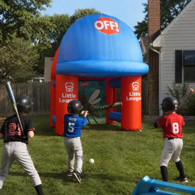 Inflatable Game Baseball Speed Pitch Cage Game Inflatable Fastball Tunnel for Party Rentals, Events Entertainment Product