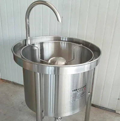 High Capacity Stainless Steel Rice Washing Machine with Circulation Water System for Small Restaurant Kitchen