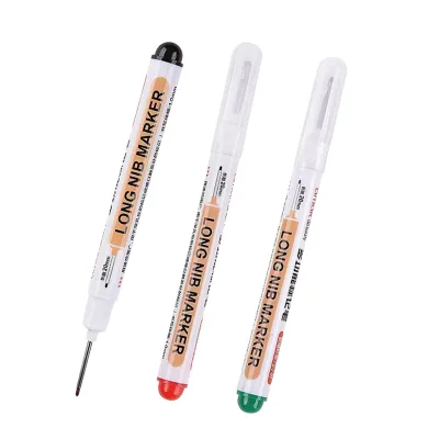 Bview Art Long Nib Markers Marking Pen Permanent Carpenter Construction Deep Hole Pen
