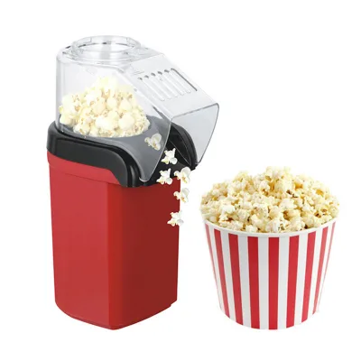 Portable Popcorn Makers Household 110V 220V 1200W Automatic Mini Popcorn Machine Hot Air Popcorn Maker for Home