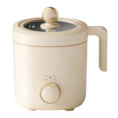 1.2L Mini Electric Cooking Pot Temperature Control Dormitory Small Electrical Appliances Multifunction