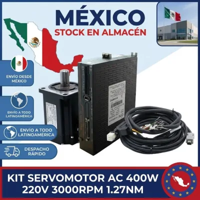 Mexico Stock 110V 400W750W 1000W Servo Drive & Motor Set 60/80 Series 3000RPM AC Servo Motor Kit  for CNC Router Milling Machine