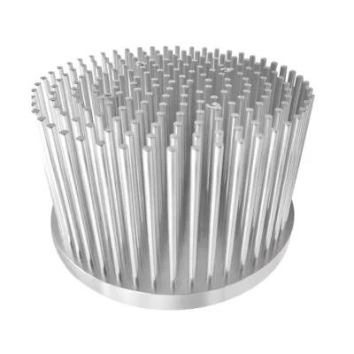 Round Shape and Aluminum Cold Forging Pin Fin Heat Sink for LED Indoor Lights