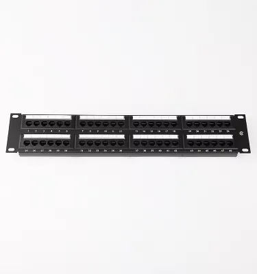 Oem 48p Sftp with Cat6a Module 48port Cat6 Unshielded Patch Panel Swing