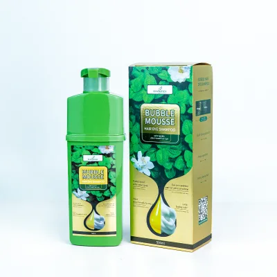 500ml Gentle Bubble Semi-Permanent Hair Color Cream Shampoo HANFEI Plant Formula