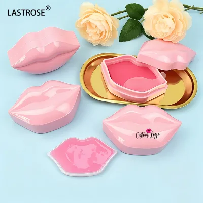 Vegan Hydrogel Sleeping Lip Mask Wholesale Cosmetics Aloe Vera Plumping Moisturizing Hyaluronic Acid Crystal Sheet Form