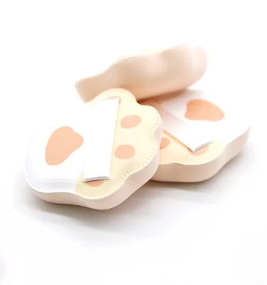 Luxury Cute Design With Ribbon Powder Puff Girls Sponges Gift Beauty Sponge Silm Vegan Cosmetic Make up Sponge Makeup Tool