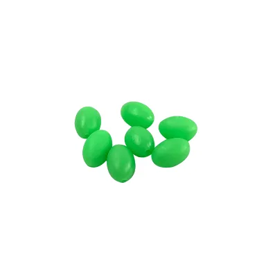 Salt Water Fresh Water Fishing Equipment Accessories Hard Plastic Luminous Oval Beads Fishing Tackle
