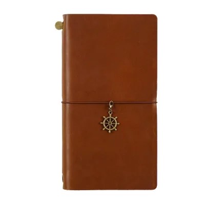 Leather Printed Composition Book Jotter Vintage Diary Journal Custom Paper Notebook with Accessories