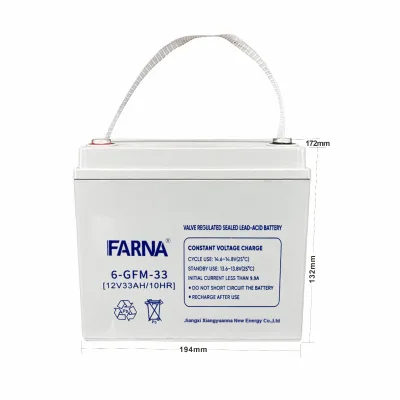 12V 33AH Solar Energy Battery Sealed Lead Acid AGM Battery Long Service Life 33AH for UPS System Wind Power