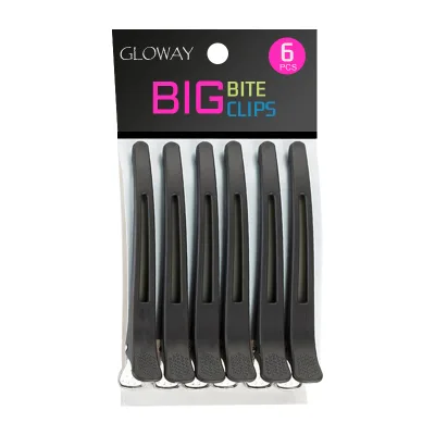 Custom Non Slip No-Trace Duck Billed 6Pcs Professional Hair Clips for Styling Sectioning Hairdresser Women Men