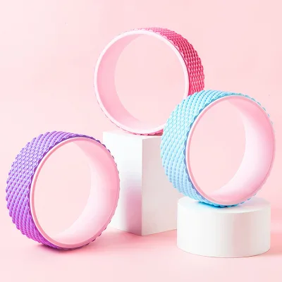 Professional Waist Bodybuilding Pilates Gym Workout Back Training Yoga Wheel Training Tool Fitness Gym Exercise EVA Yoga Circle